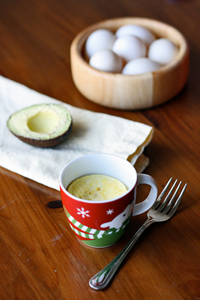 Microwaved eggs