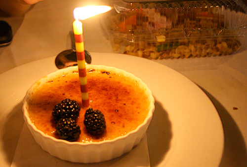 Creme Brulee at Annie's