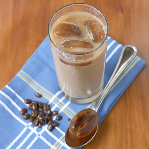 homemade iced coffee in a glass