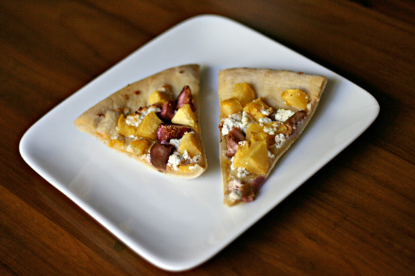 Fig Pizza - Figs contain tons of fiber and are a good source of potassium, so make yourself a fig pizza with acorn squash and goat cheese!