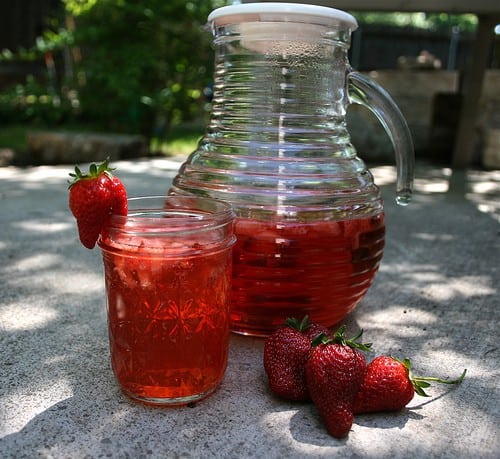 Strawberry Mint Sparkler