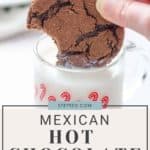 Mexican hot chocolate cookies with a touch of Iced Coffee.