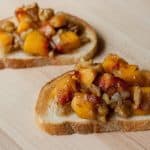 Peach Walnut Bruschetta