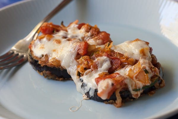 eggplant parmesan - This lighter version of eggplant parmesan adds zucchini for an extra vegetable punch, and is perfect for a weeknight dinner.