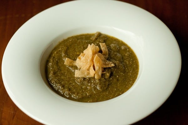 Greens Soup - Need to use up all those bunches of greens? Try a healthful greens soup.