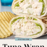 Easy and healthy recipe for a tuna wrap.