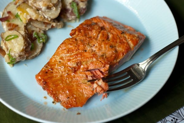 Honey Vinegar Glazed Salmon