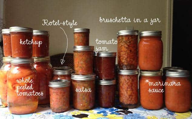 Tomatoes - Canning Ketchup, Rotel-Style, Bruschetta, Salsa, and Marinara Sauce