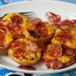 Grilled Peaches and Salami