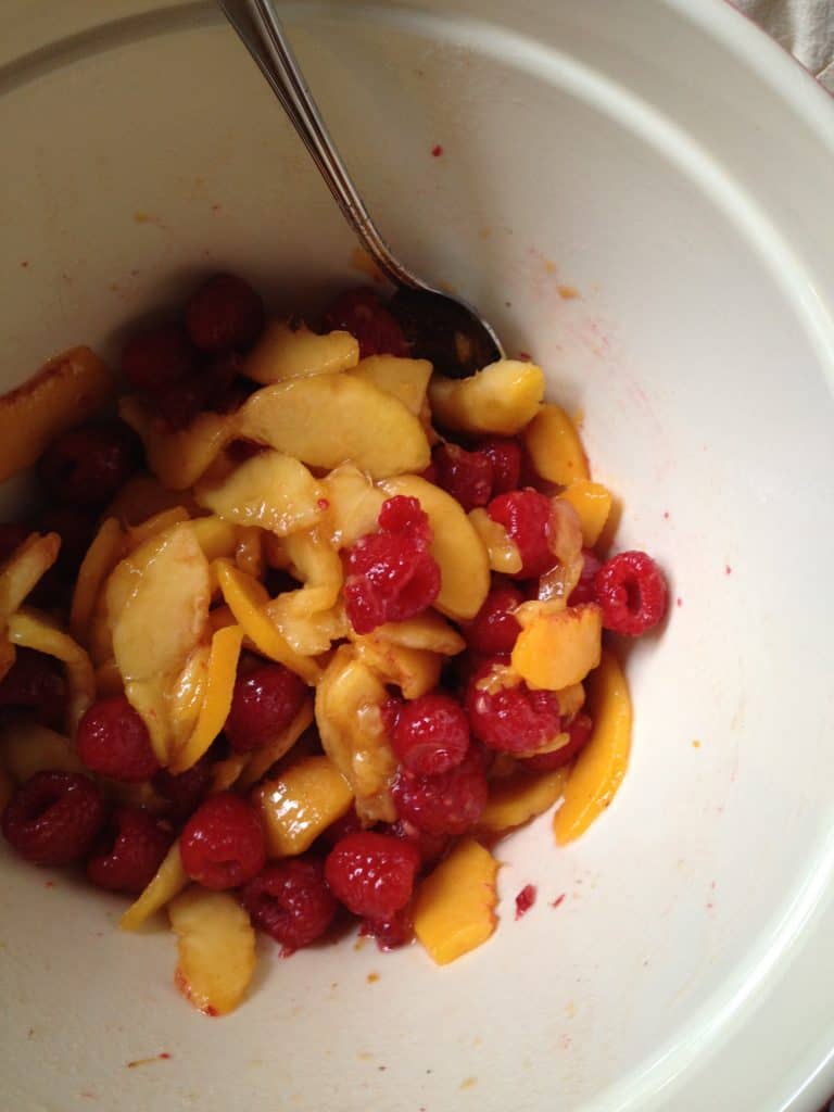 Peach Raspberry Pie - Ingredients