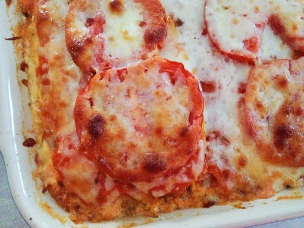 Summer Lasagna - A veggie-filled dinner of summer lasagna - no noodles required..