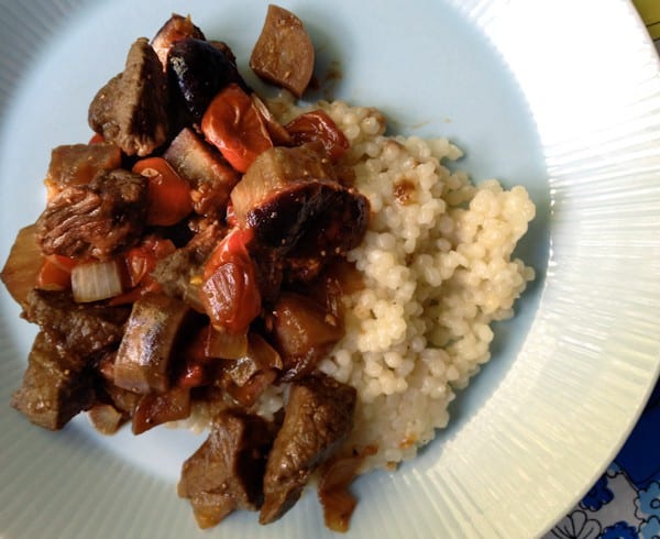 Lamb, Eggplant, and Fig Skillet Meal