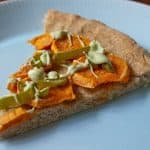 Sweet Potato Pizza with Avocado Crema