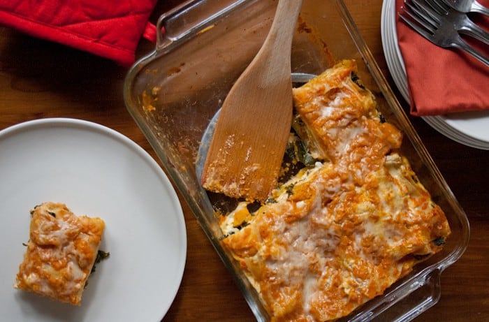 Squash Lasagna - The flavors of the vegetables come through better in this roasted butternut squash lasagna than in a standard lasagna.