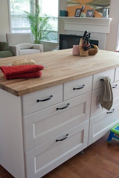 kitchen island with drawers