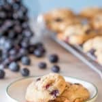 Blueberry white chocolate cookies are so unexpected, yet totally delicious! You'll love this summery cookie.