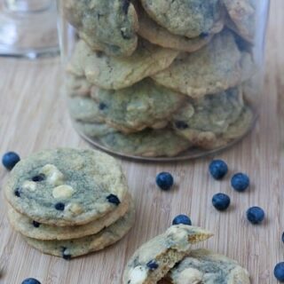 Blueberry White Chocolate Cookies