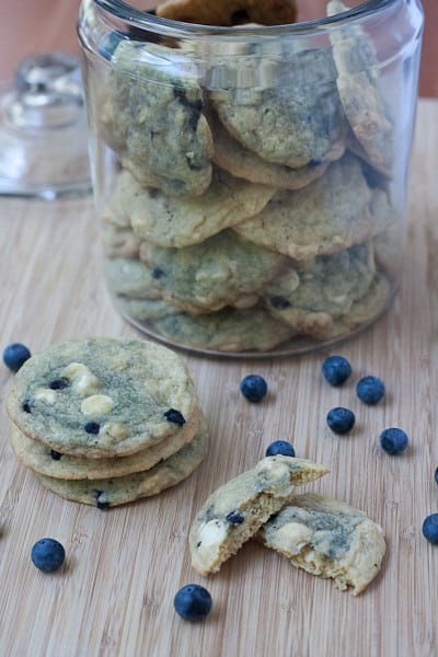 Blueberry White Chocolate Cookies