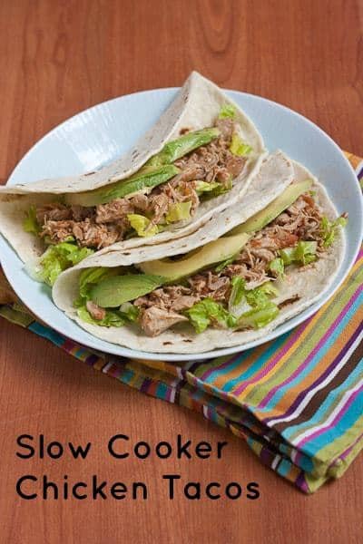 Chicken Tacos - Don't want to turn on the oven? Try these simple slow cooker chicken tacos. Chicken Tacos - Don't want to turn on the oven? Try these simple slow cooker chicken tacos.