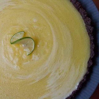 Key Lime Chocolate Tart