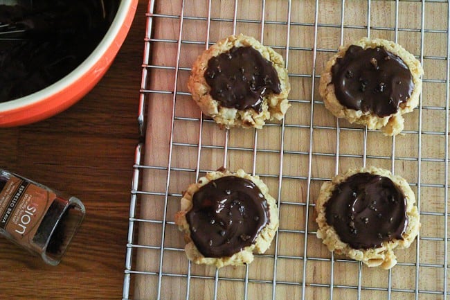 Chocolate Hazelnut Cookies with Espresso Salt