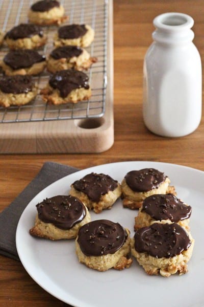 Chocolate Hazelnut Cookies - These Chocolate Hazelnut Cookies with Espresso Salt are a delicious way to change up your cookie routine.