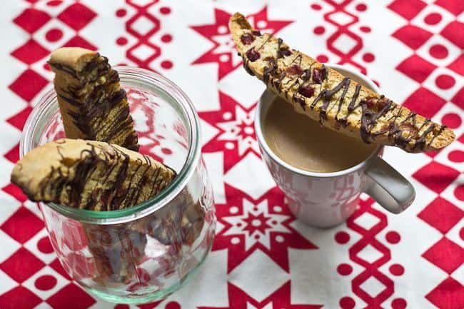 Biscotti - This Pomegranate Biscotti comes together so easily. It's fragrant thanks to the orange zest, and the tart arils make it perfect for sipping with coffee or tea.