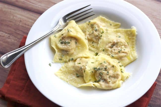 Sundried Tomato and Chicken Ravioli