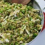 Freekeh with Chicken and Brussels Sprouts