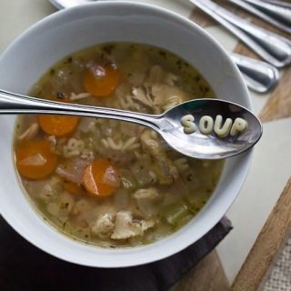 Homemade Alphabet Chicken Soup