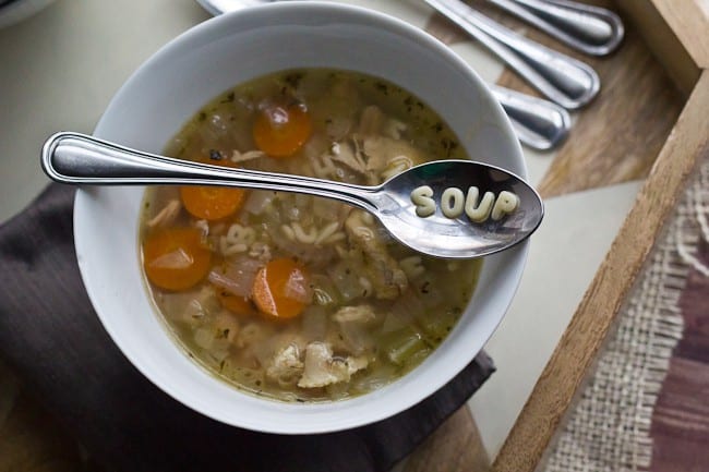 Chicken Soup - Rounding out More Cluck for Your Buck with soup made from your chicken bones.