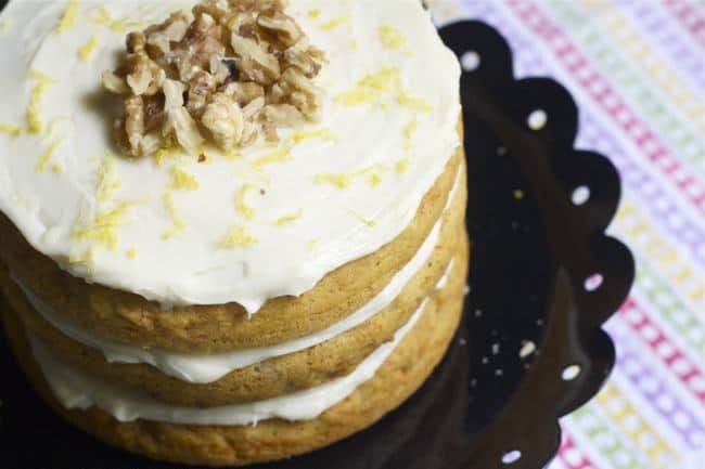 Carrot Cake with Lemon Frosting