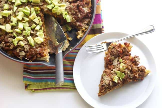 chili beef pie