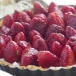 Strawberry Mint Ricotta Tart