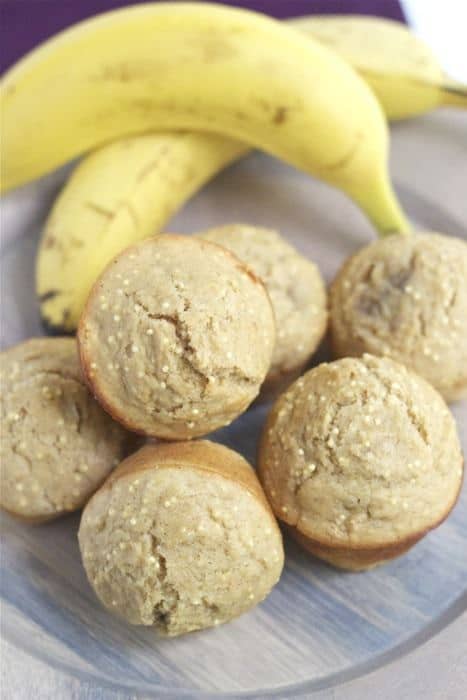 banana millet muffins - Banana muffins get an update with the inclusion of crunchy millet.