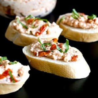 Homemade Cheese with Roasted Tomatoes and Basil Photo from Stetted