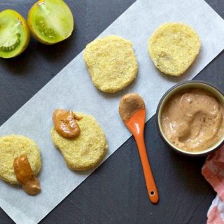 Fried Green Tomatoes with Smoked Tomato Basil Aioli image on Stetted