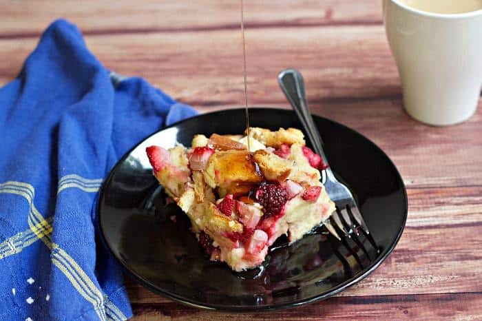overnight berry french toast - Get a jump start on the day by preparing breakfast the night before with this Overnight Berry French Toast.