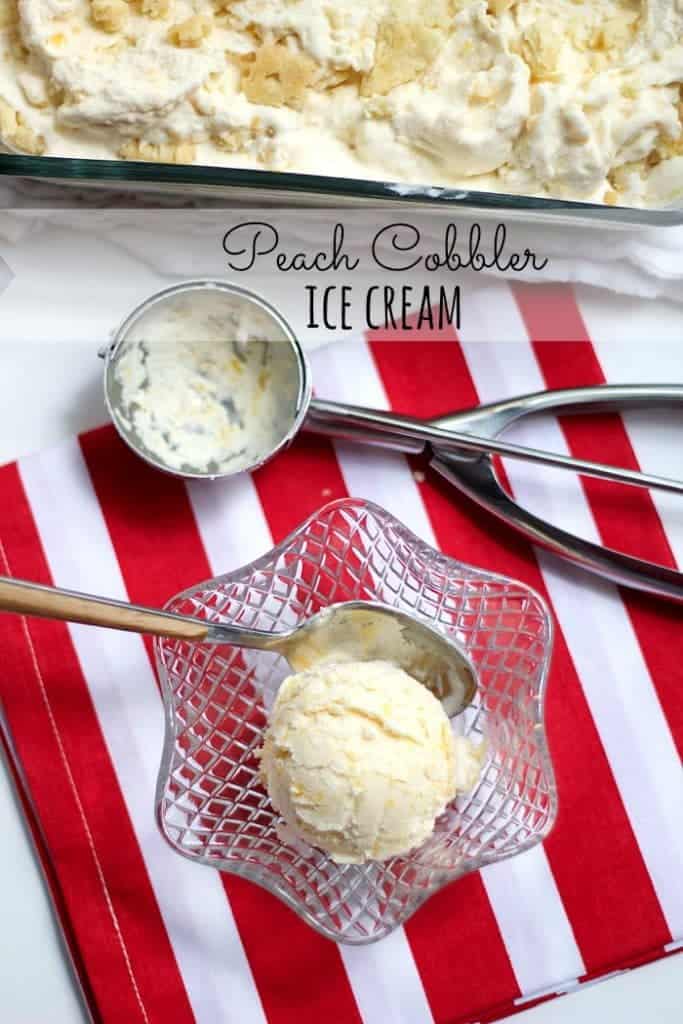 Peach Cobbler Ice Cream photo on Stetted