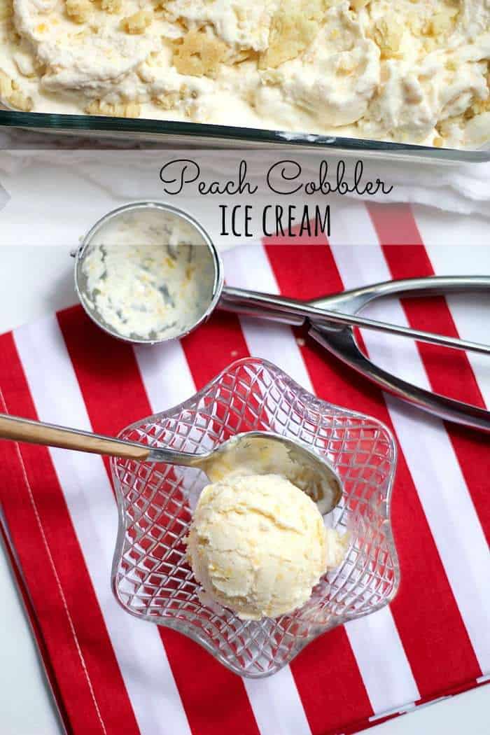 Peach Cobbler Ice Cream