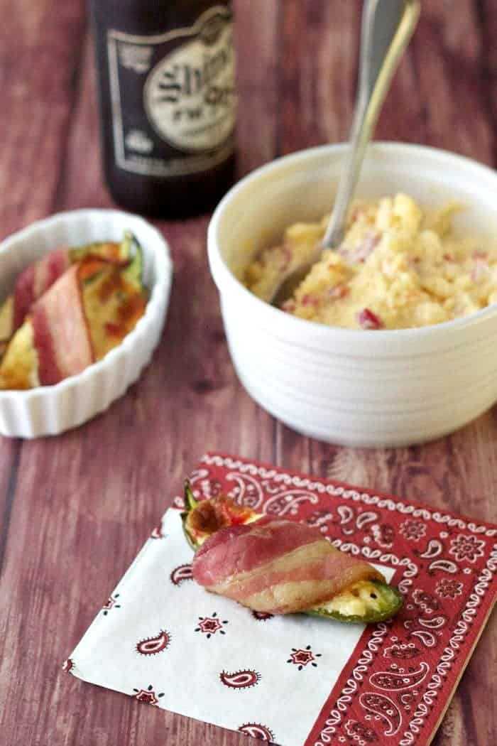 Pimiento cheese jalapeño popper - Summer isn't over yet - keep celebrating with these pimiento cheese jalapeño poppers.