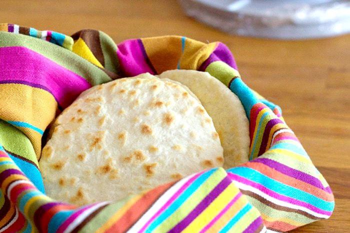 Homemade Tortillas - Tortillas are always best when they're made right before eating, but you can cook up the whole batch in advance as well.