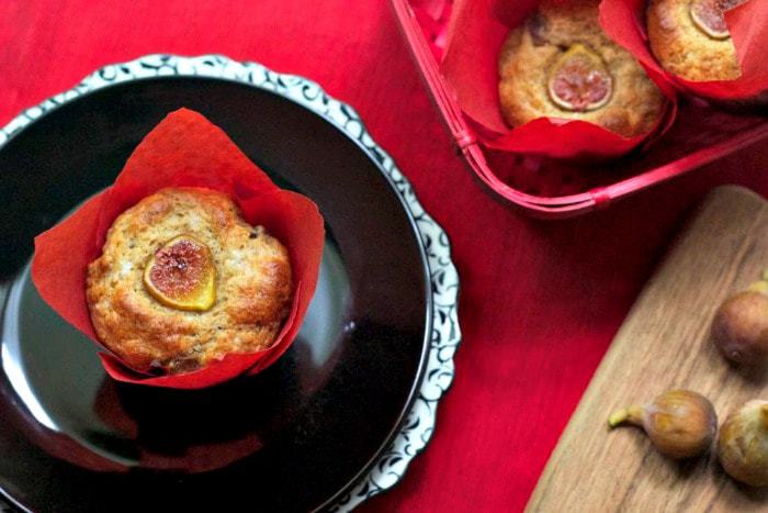 Honeyed Fig and Goat Cheese Muffins photo