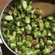 Brussels Sprouts with Walnuts and Cranberries