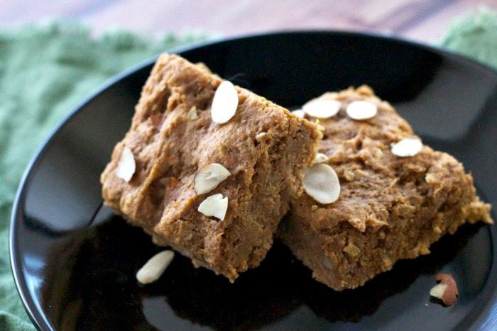 Sweet Potato Almond Squares closeup