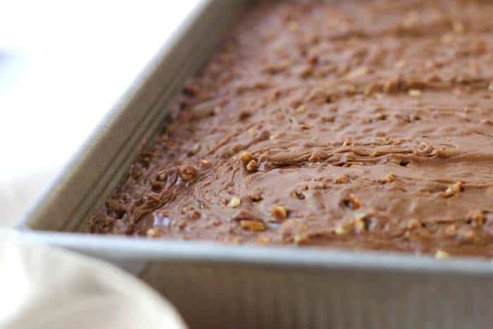 Texas Sheet Cake is chocolate perfection.