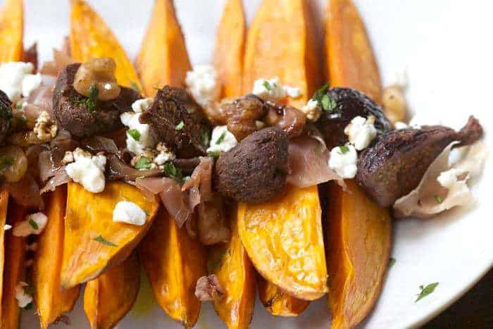 Roasted Sweet Potatoes with Dried Figs