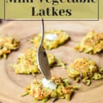 Easy to make gluten-free mini brussels sprouts latkes.