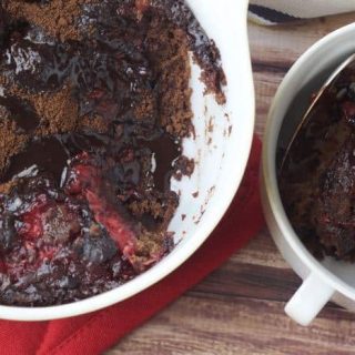 Raspberry Fudge Pudding Cake