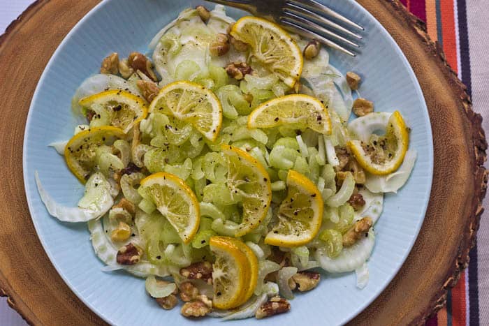 Fennel and Celery Salad is a crunchy side for your seasonal table.